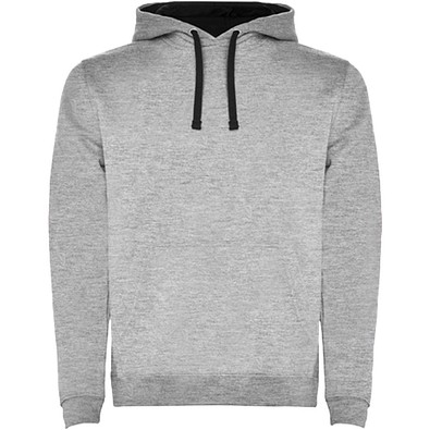Urban Kapuzenpullover für Herren, Marl Grey/schwarz, L