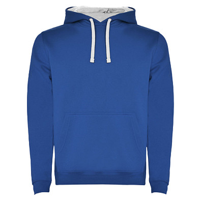 Urban Kapuzenpullover für Herren, Royalblau/weiß, M