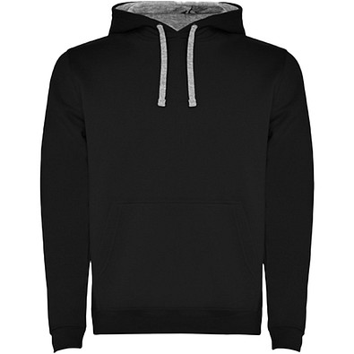 Urban Kapuzenpullover für Herren, schwarz/Marl Grey, M