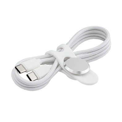 USB-C Kabel mit Kabelbinder REEVES-CONVERTICS TIE, silber