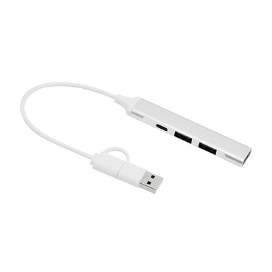 USB Hub NETWORK,silber