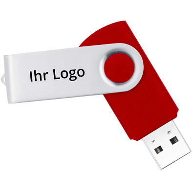 USB-Stick in Metallbox, 128 GB, Rot