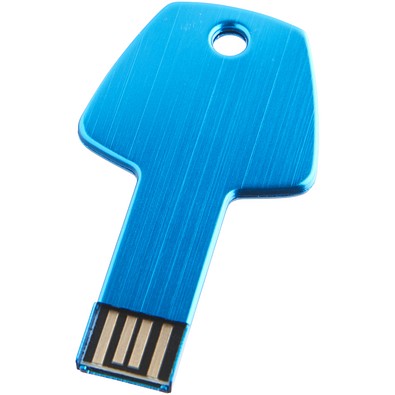 USB-Stick Schlüssel, hellblau, 8GB