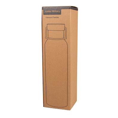 Vakuum-Isolierflasche JUMBO MILITARY,silber
