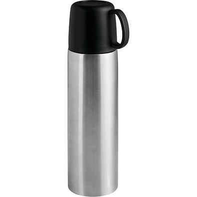 Vakuum-Isolierkanne STEAMSIP,schwarz, silber