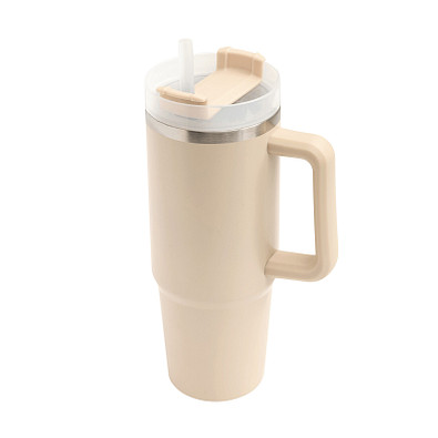 Vakuum-Trinkbecher DRINK DELUXE,beige