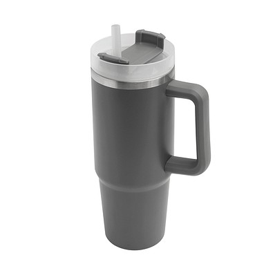 Vakuum-Trinkbecher DRINK DELUXE,grau