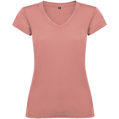 Victoria T-Shirt mit V-Ausschnitt für Damen, Clay Orange, 2XL