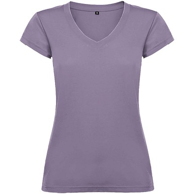 Victoria T-Shirt mit V-Ausschnitt für Damen, flieder, 3XL