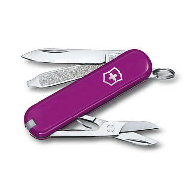 VICTORINOX Taschenmesser Classic SD, 7 Funktionen, lila