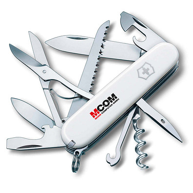 VICTORINOX Taschenmesser Huntsman, 15 Funktionen, weiß