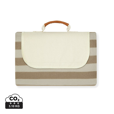 VINGA Alba GRS rPET Picknickdecke, braun