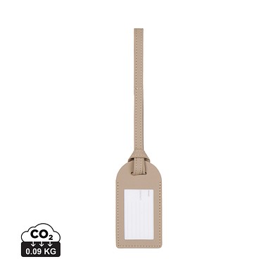 VINGA Baltimore Gepäckanhänger aus RCS recyceltem Polyester, greige