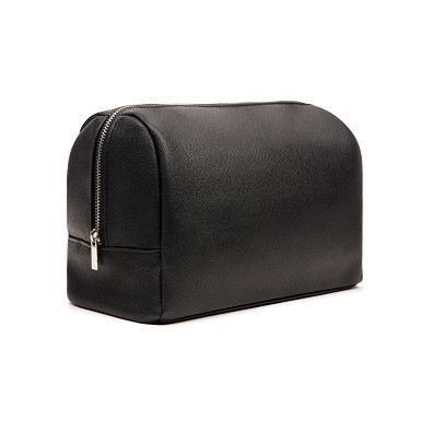 VINGA Bermond Kulturtasche aus RCS recyceltem PU, schwarz