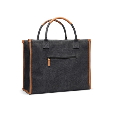 VINGA Bosler Büro-Tasche aus RCS recyceltem Canvas, schwarz