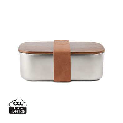 VINGA Ciro Lunchbox aus RCS recyceltem Stahl, silber