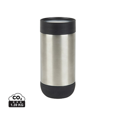 VINGA Erie 350ml Becher aus RCS rec. Stainless-Steel, silber, schwarz