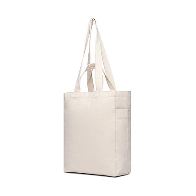 VINGA Hilo AWARE™ Tasche mit Reißverschluss aus rec. Canvas, off white