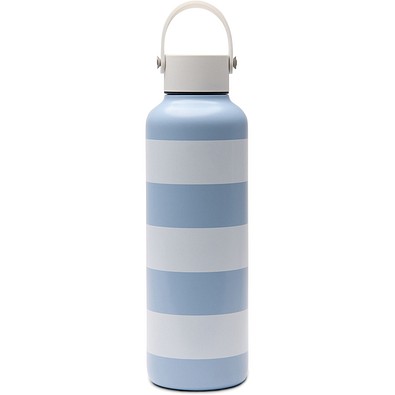 VINGA Lagoa Flasche aus RCS Stainless-Steel, 600ml, hellblau, weiß