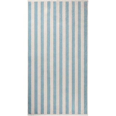 VINGA Lagoa GRS Strandtuch, hellblau, weiß