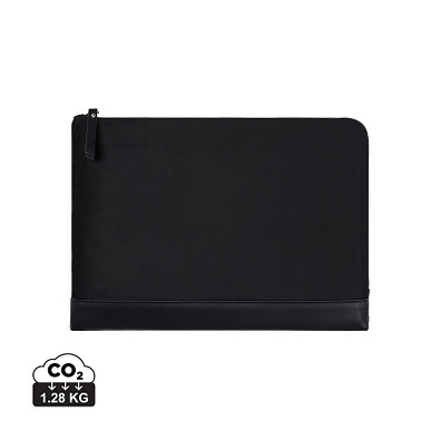 VINGA Marlow 14 Zoll Laptop Sleeve aus RCS recyceltem Polyester, schwarz