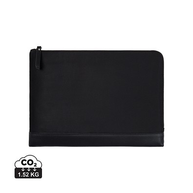 VINGA Marlow 16 Zoll Laptop Sleeve aus RCS recyceltem Polyester, schwarz