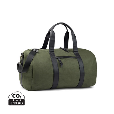 VINGA Marlow Wochenendtasche RCS aus recyceltem Polyester, grün, schwarz