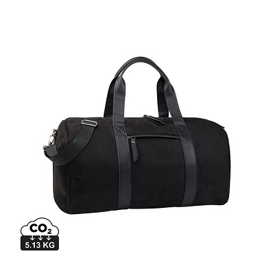 VINGA Marlow Wochenendtasche RCS aus recyceltem Polyester, schwarz
