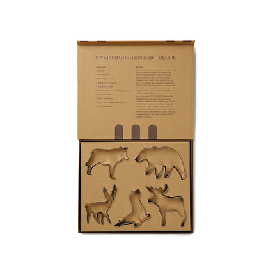 VINGA Nordic Big 5-tlg. Ausstechformen-Set, grau