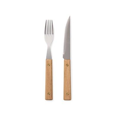 VINGA Paso 8-teiliges Grill-Besteck-Set, braun