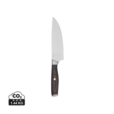 VINGA Tara Chef-Messer aus RCS recyceltem Stahl, Stahl, braun