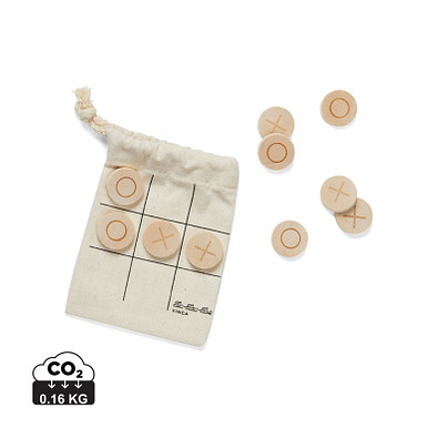 VINGA Tic-Tac-Toe Mini-Spiel, braun