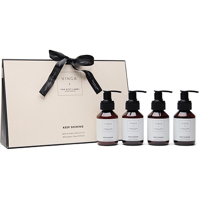 VINGA x TGL Körper- und Handpflege-Geschenkset, weiß, schwarz