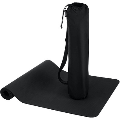 Virabha Yogamatte aus recyceltem TPE, schwarz