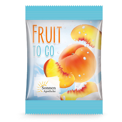 Trolli Vitamin Fruchtgummi Minitüte, inkl. Druck, kompostierbare Folie, transparent