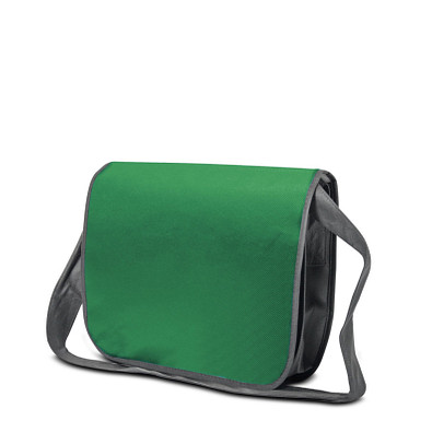 Joytex® Vlies-Business-Umhängetasche, grün/dunkelgrau