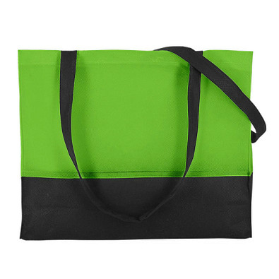 Vlies-Umhängetasche, hellgrün/schwarz