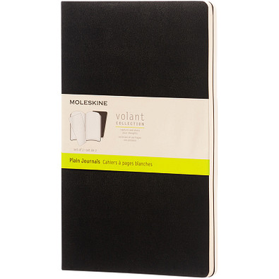 MOLESKINE® Notizbuch Volant Journal L, blanko, schwarz MOLESKINE® Notizbuch Volant Journal L, blanko, schwarz
