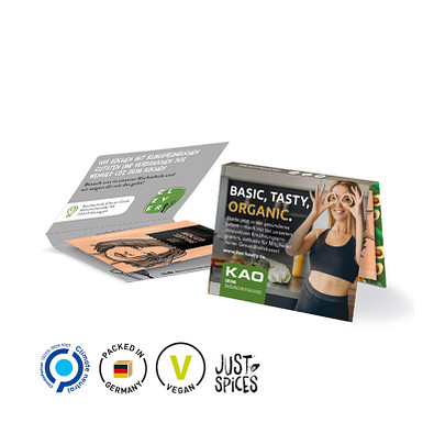 Werbekarte Midi, Just Spices Avocado Topping, inkl. Druck