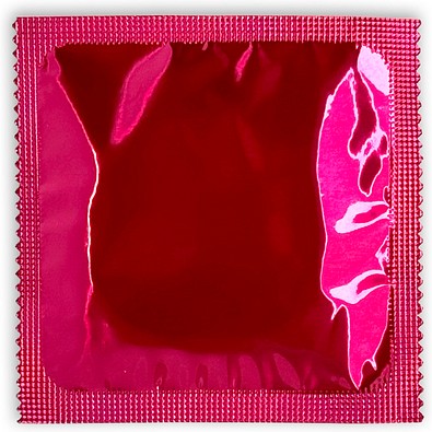 Werbekondom, rosa