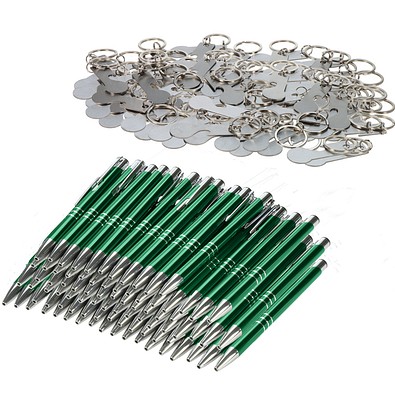 Werbe-Sparset Gravur, 150-tlg., grün