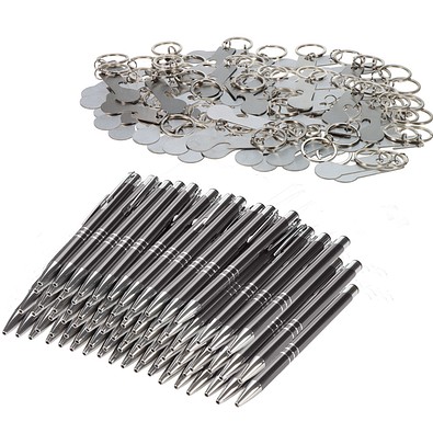 Werbe-Sparset Gravur, 150-tlg., titan