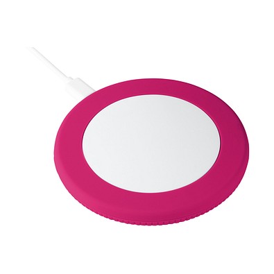Wireless Charger REEVES-myMATOLA, weiß/magenta