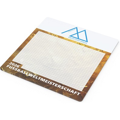 Geiger-Notes WM-Haftnotiz-Mousepad, Motiv Pokalgold, inkl. Druck