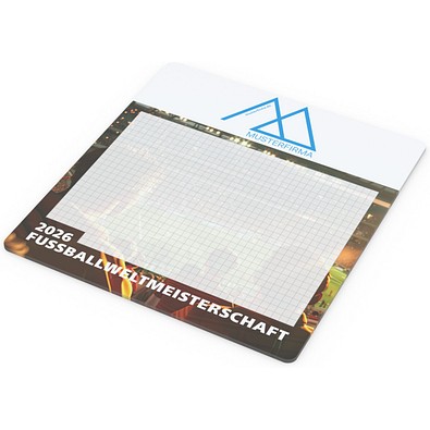 Geiger-Notes WM-Haftnotiz-Mousepad, Motiv Stadionemotion, inkl. Druck