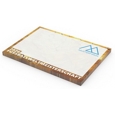 Geiger-Notes WM-Haftnotiz, Motiv Pokalgold, inkl. Druck