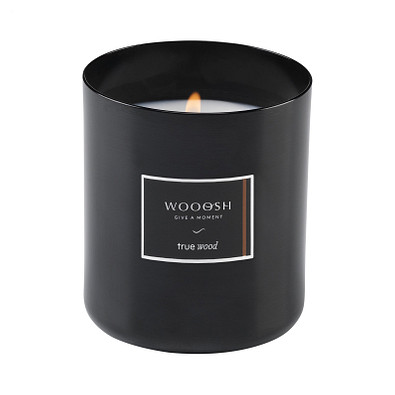 Wooosh Scented Candle True Wood, schwarz