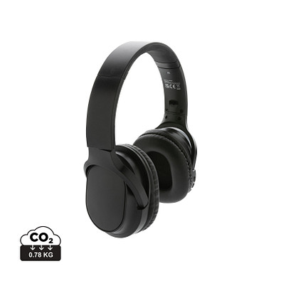 XD COLLECTION Elite Faltbarer kabelloser Kopfhörer aus RCS Kunststoff, schwarz