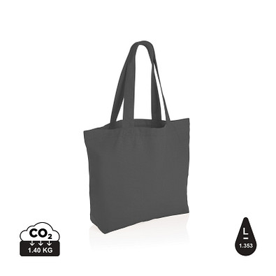 XD COLLECTION Impact Aware™ 240g/m² rcCanvas Shopper + Tasche, ungefärbt, anthrazit