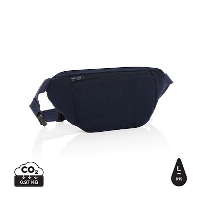 XD COLLECTION Impact Aware™ 285g/m² ungefärbte rCanvas-Gürteltasche, navy blau